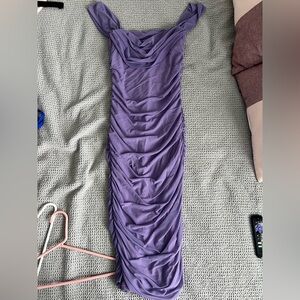 Elegant Purple Midi Dress